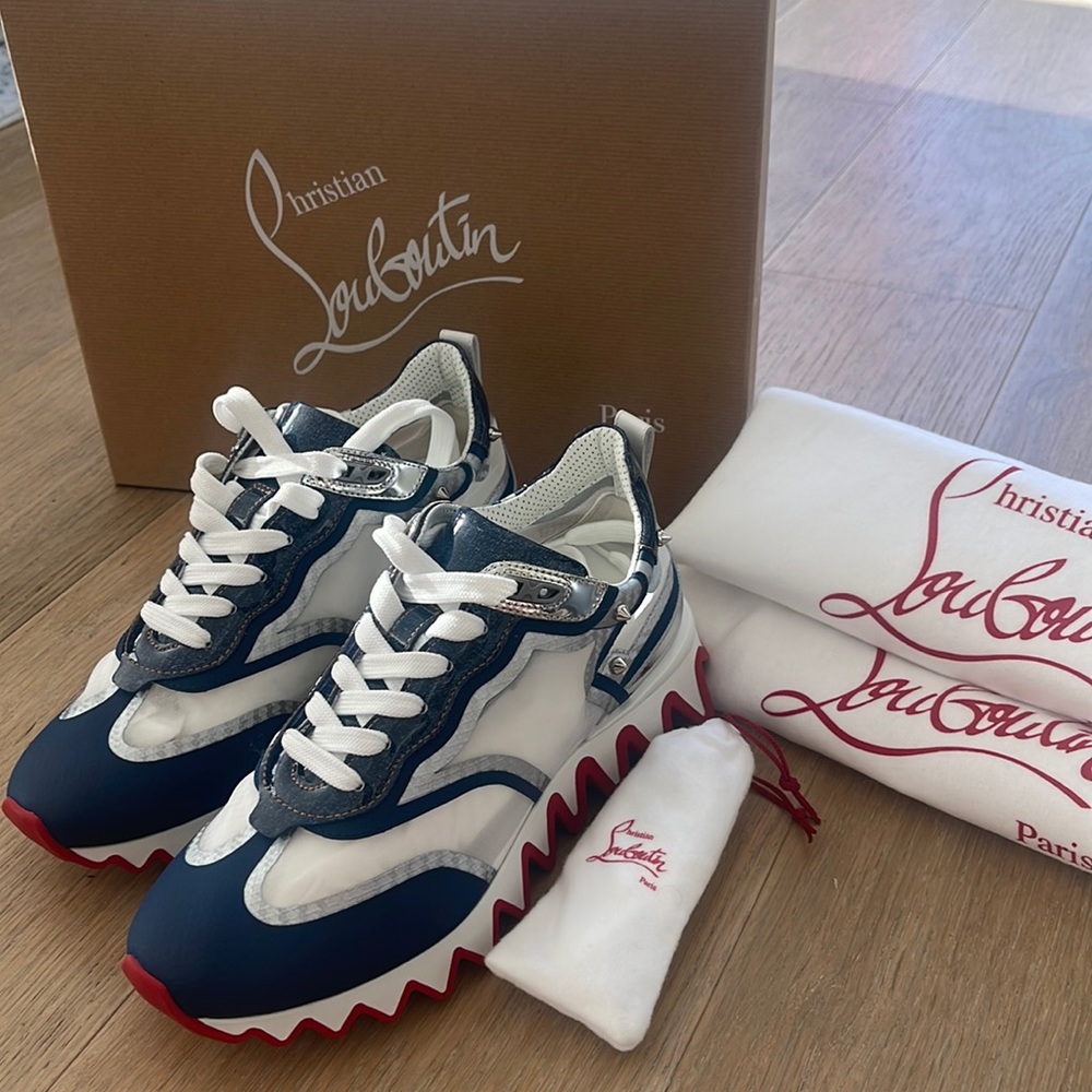 Christian Louboutin Sharkina Spike Low Top Sneaker